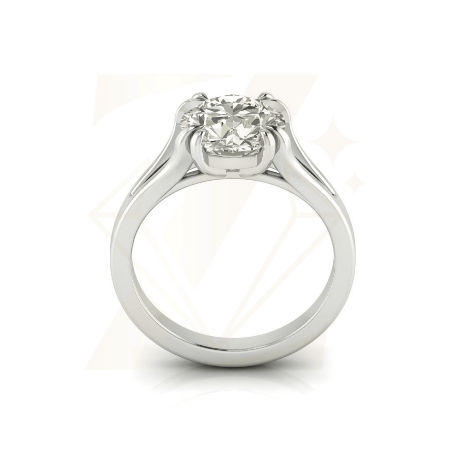 2.60 CTW Round Cut Ring - Zuvelio.com