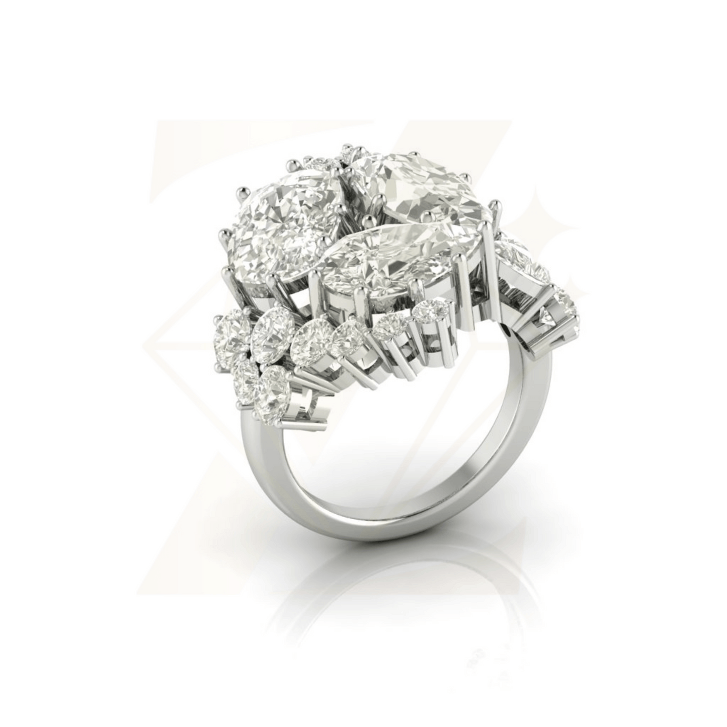 12.18 CTW Art Deco Ring - Zuvelio.com