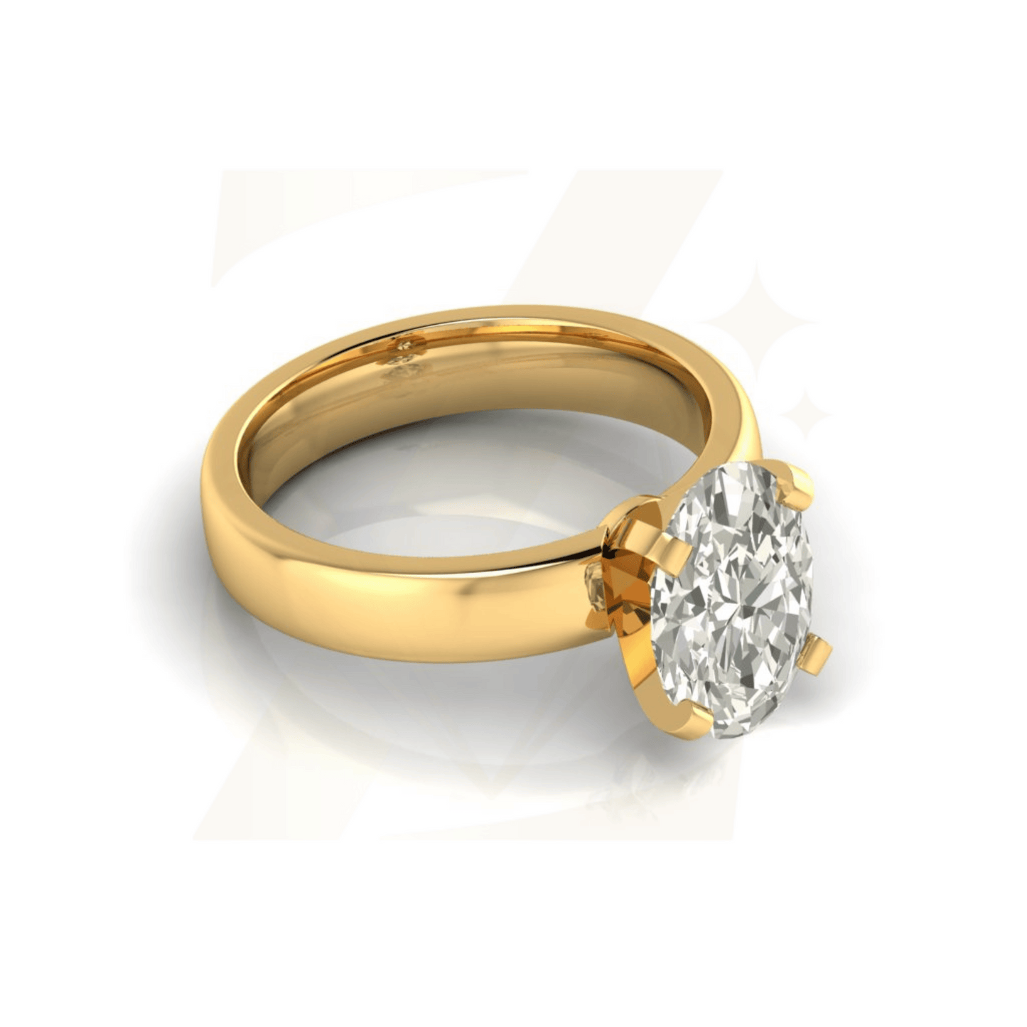 2.70 CTW Oval Cut Ring - Zuvelio.com