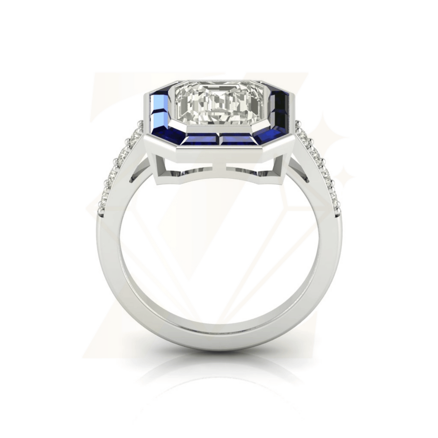 3.0 CTW Emerald Cut Ring - Zuvelio.com