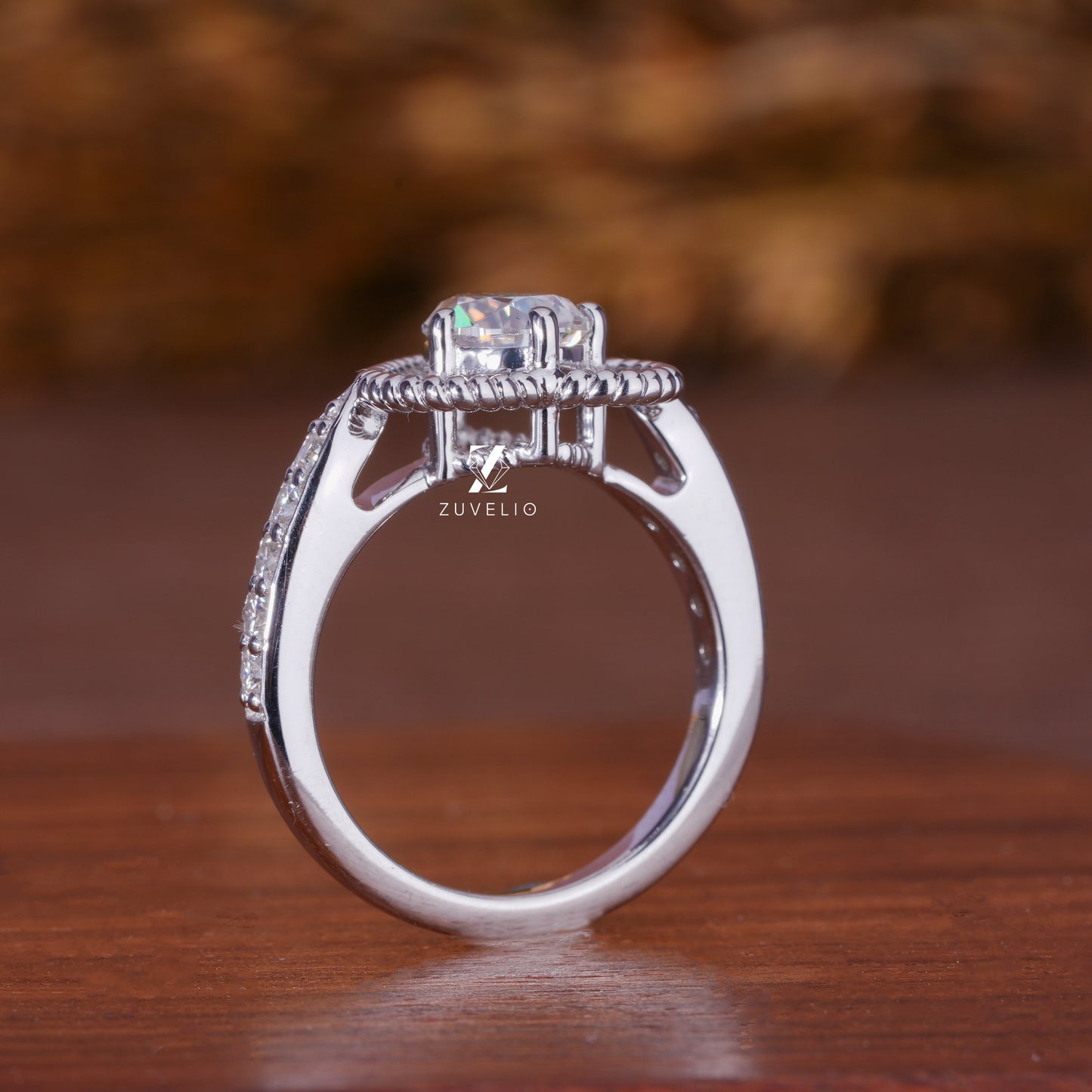 Heart Pear Moissanite Ring