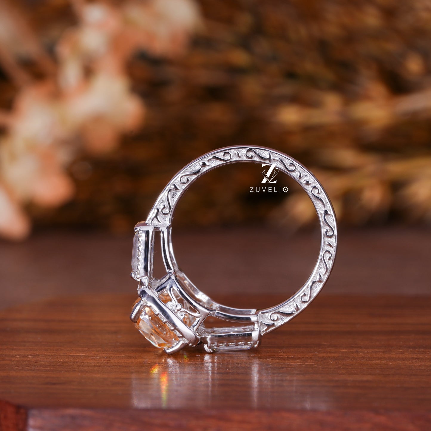 Cushion Moissanite Ring