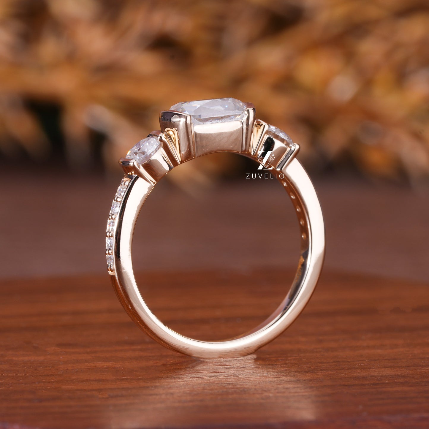 OMC Cushion Moissanite Ring