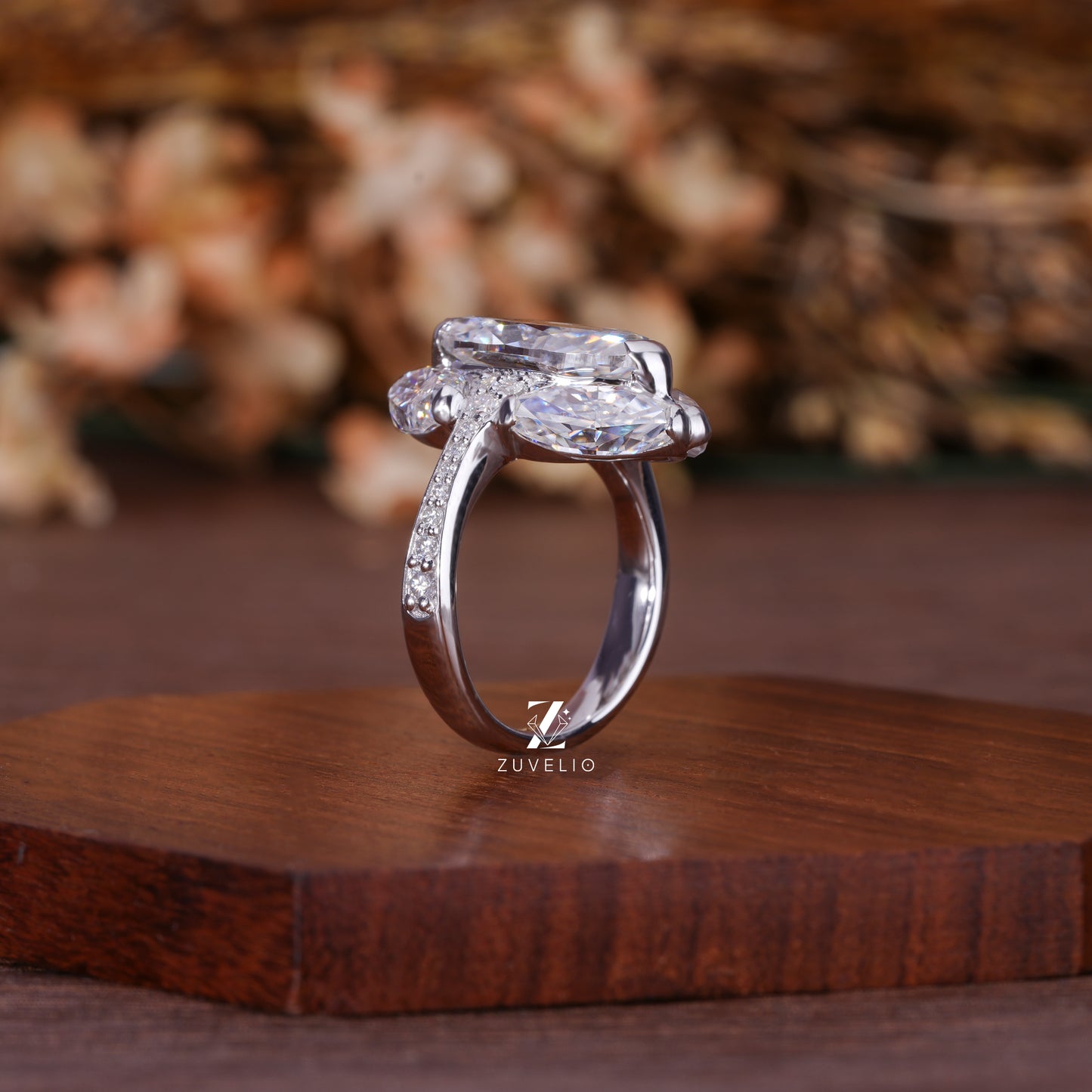 OEC Moval Moissanite Ring