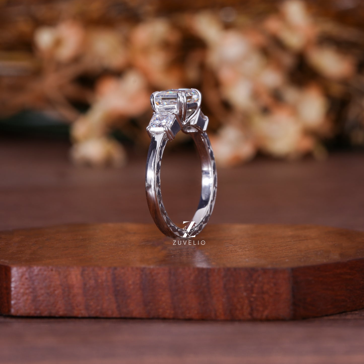 Three Stone Asscher Cut