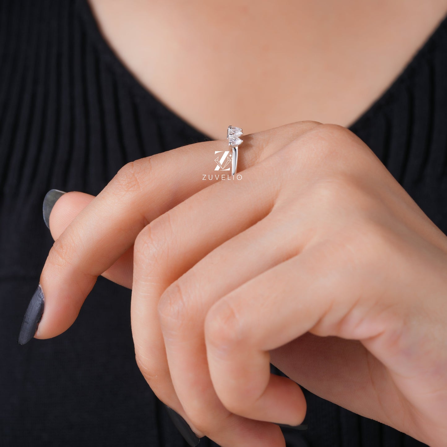 Heart Wedding Band - Zuvelio.com