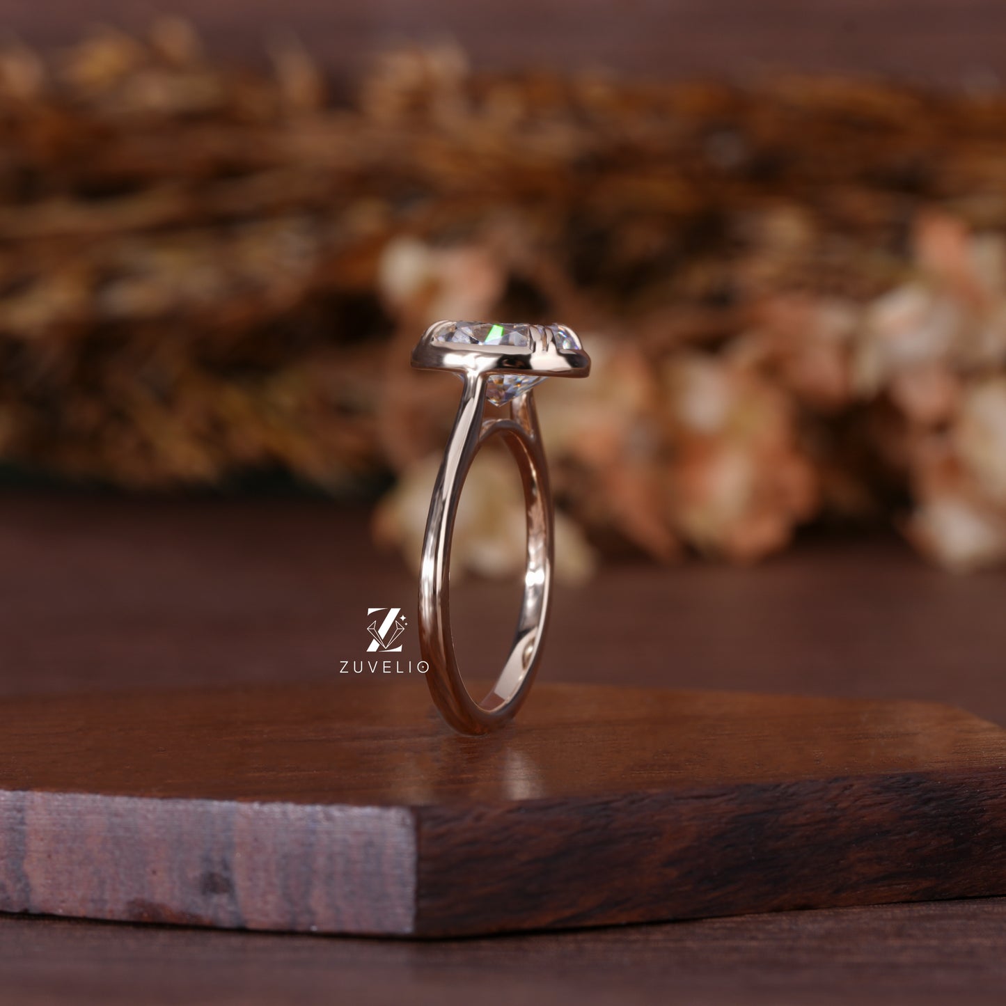 Modern Oval Bezel Ring