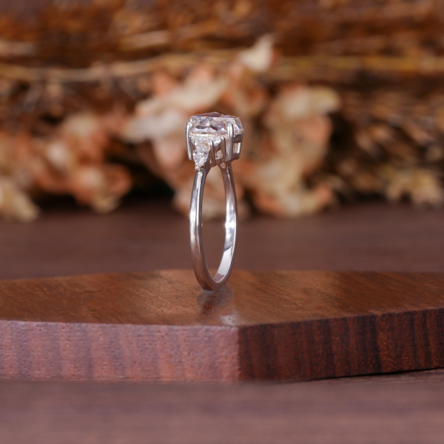 Oval Moissanite Designer Ring