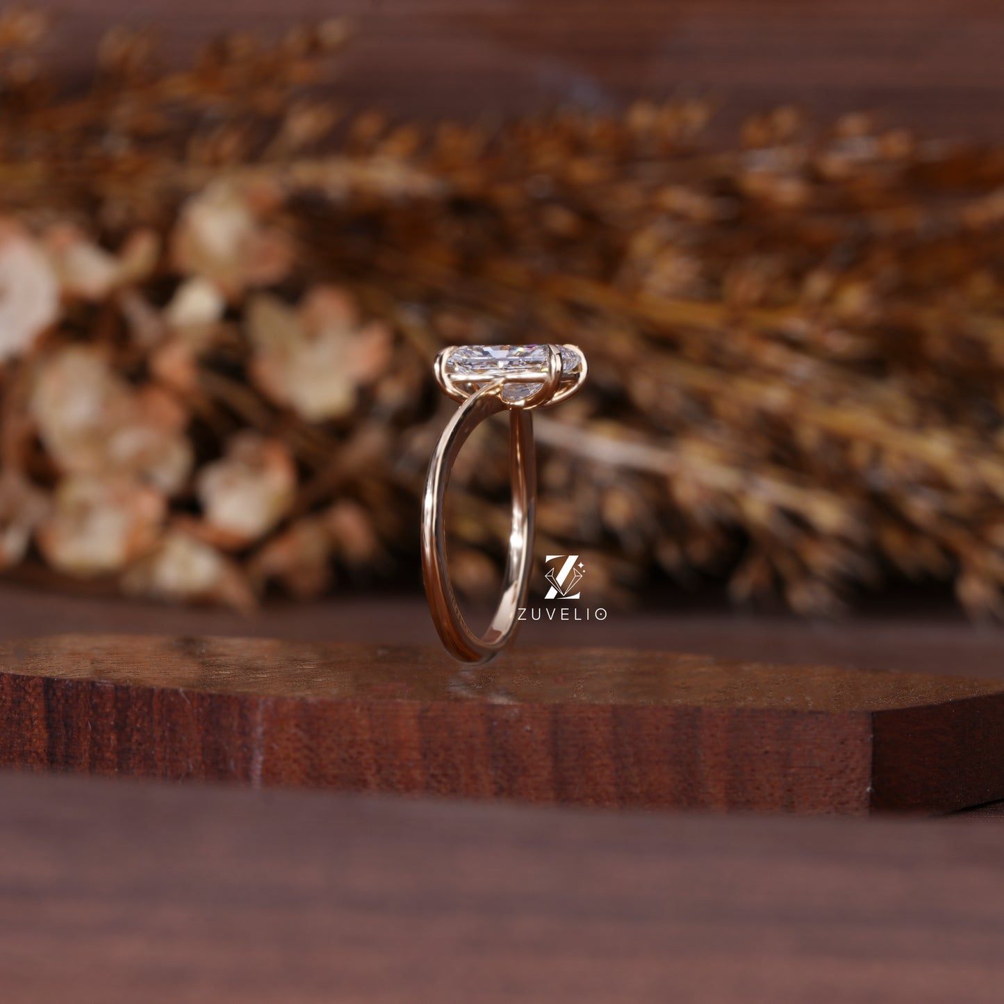 Radiant Dainty Diamond Ring