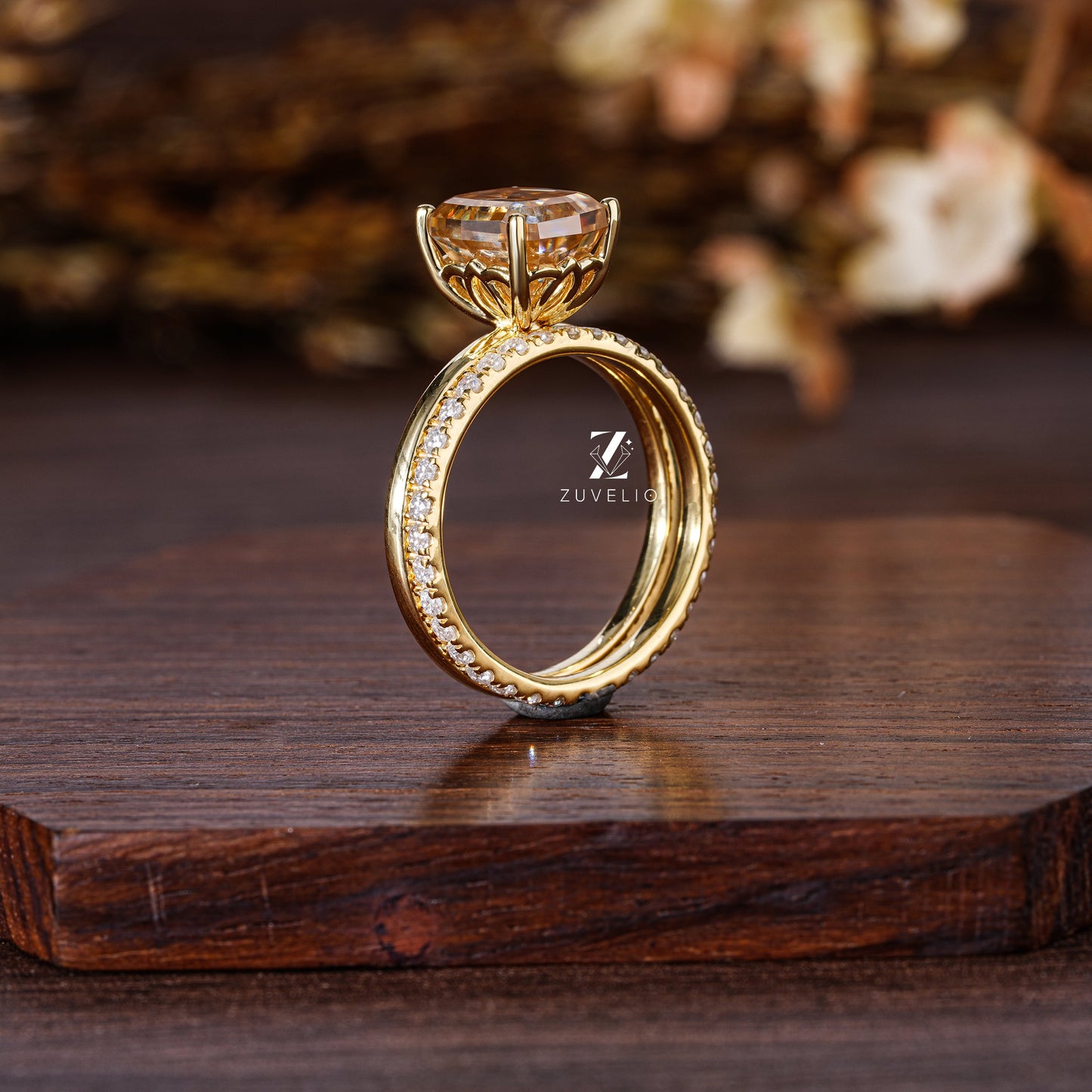 Cushion Cut Moissanite Ring - Zuvelio.com