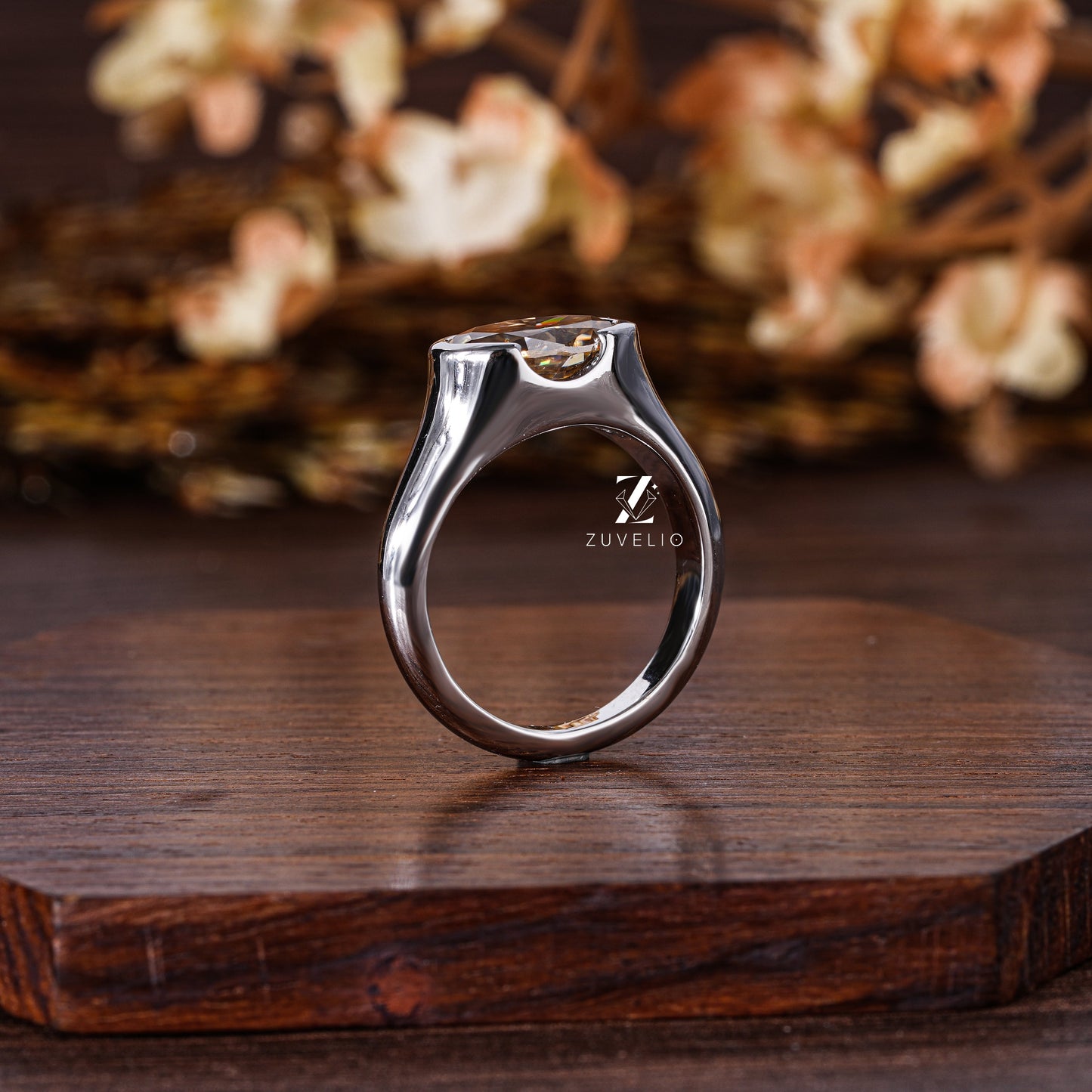 Oval Cut Moissanite Ring - Zuvelio.com