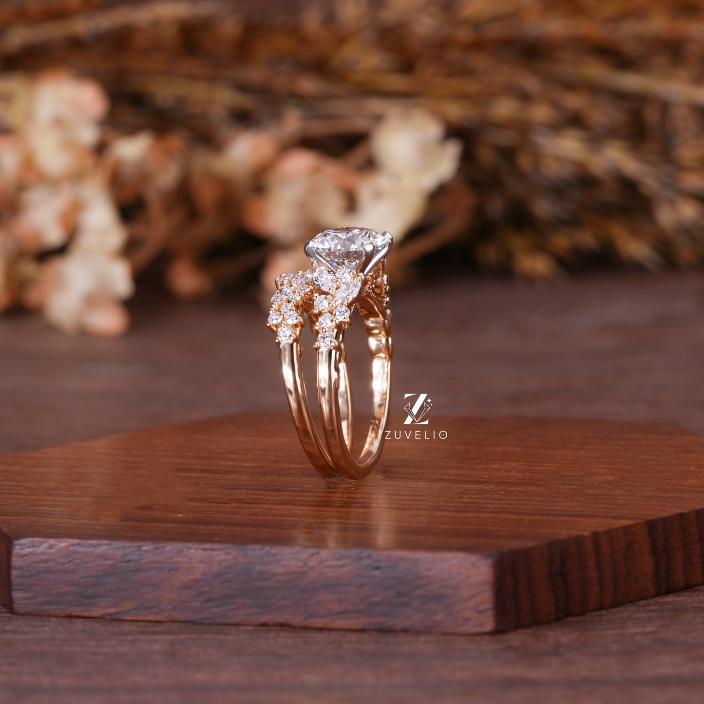 Round Diamond Bridal Set