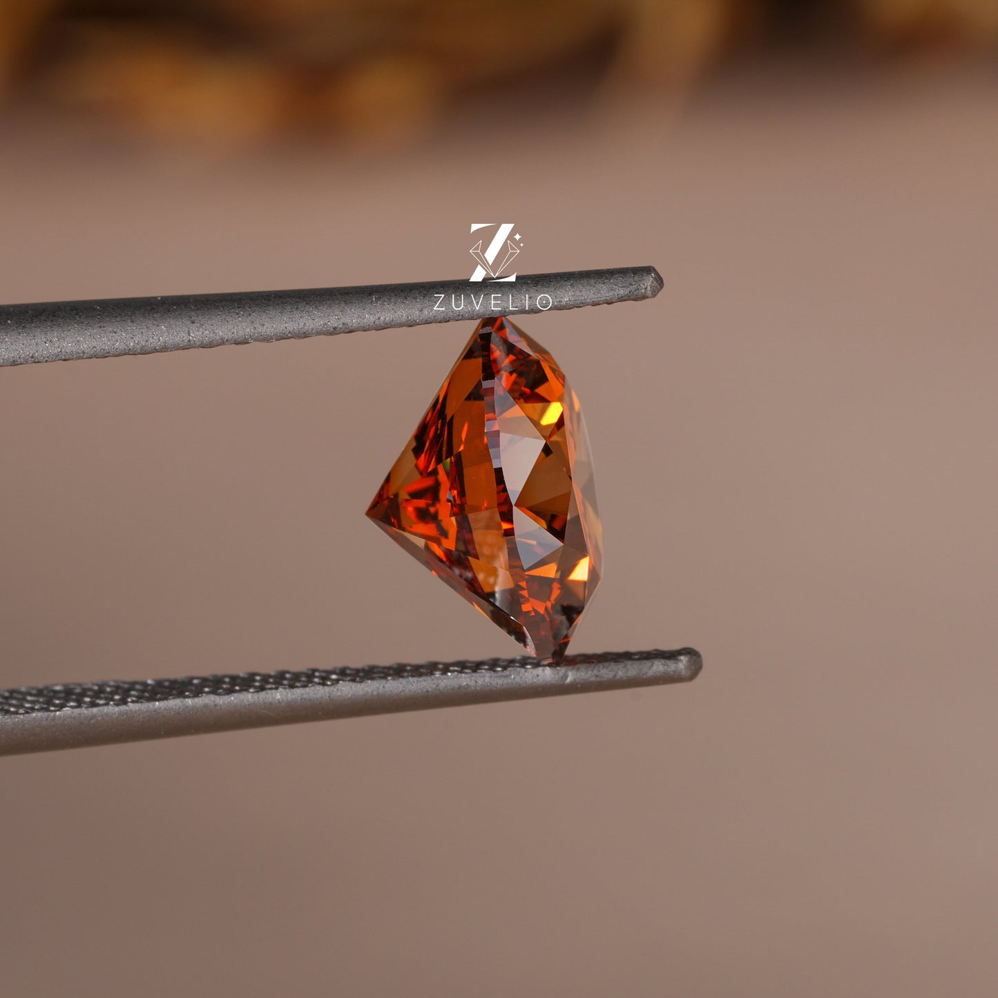 2.05 Ct Brown Orange Lab Diamond - Zuvelio.com