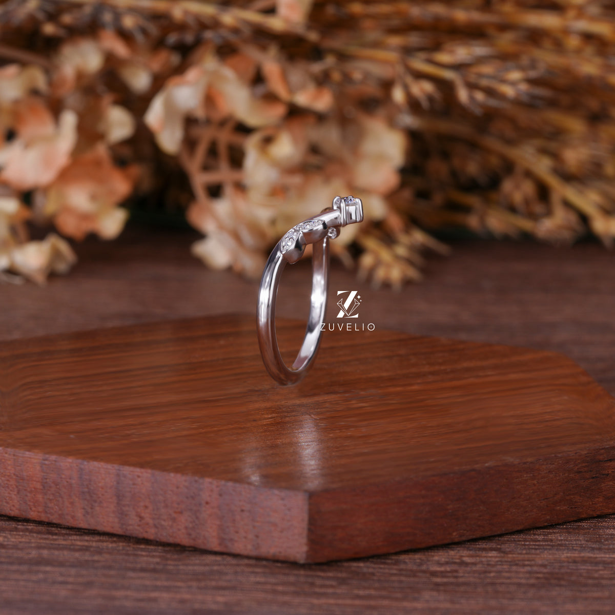 Nature Inspired Moissanite Band