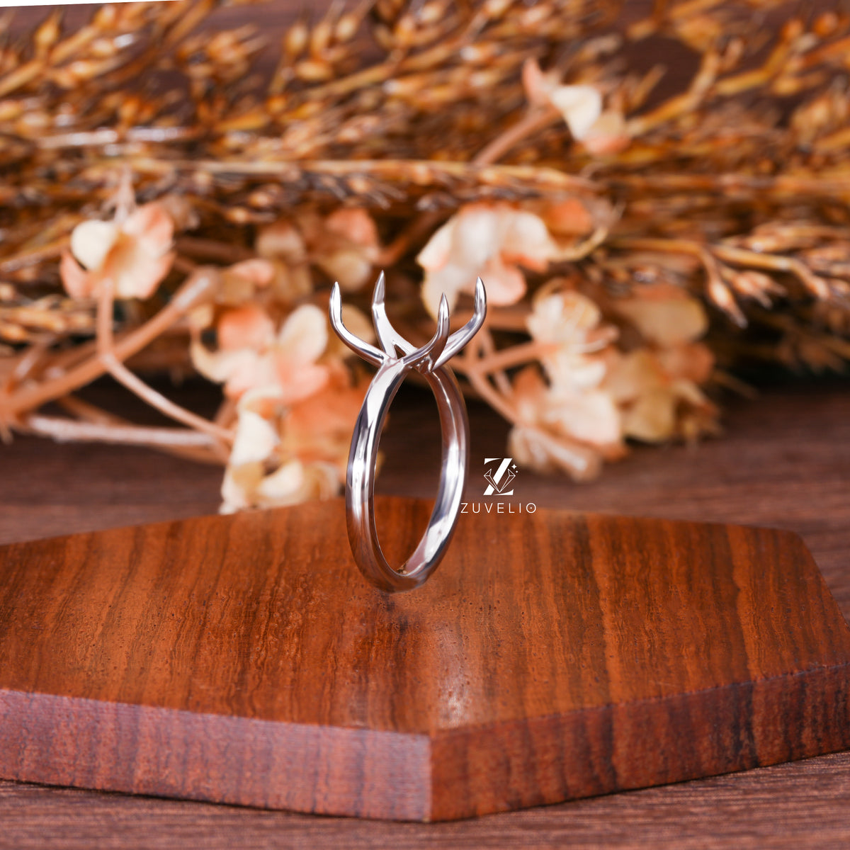 Cushion Solitaire Mount Ring