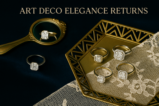 Asscher Cut Moissanite Rings: Art Deco Elegance Returns