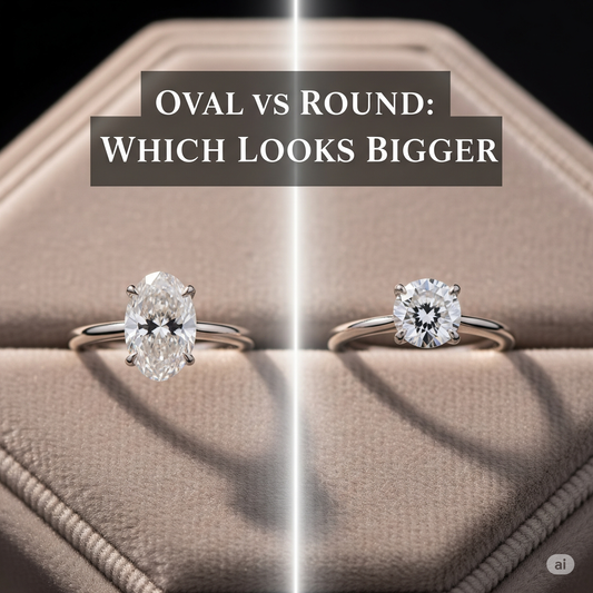 Oval vs Round Diamond Engagement Rings: Which Shape Looks Bigger?