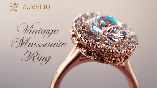 vintage moissanite ring 