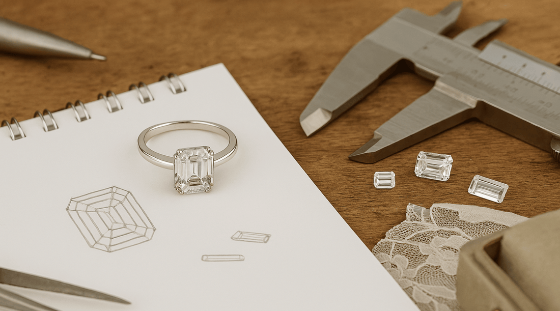 Baguette Cut Moissanite: Sleek Lines, Subtle Sparkle