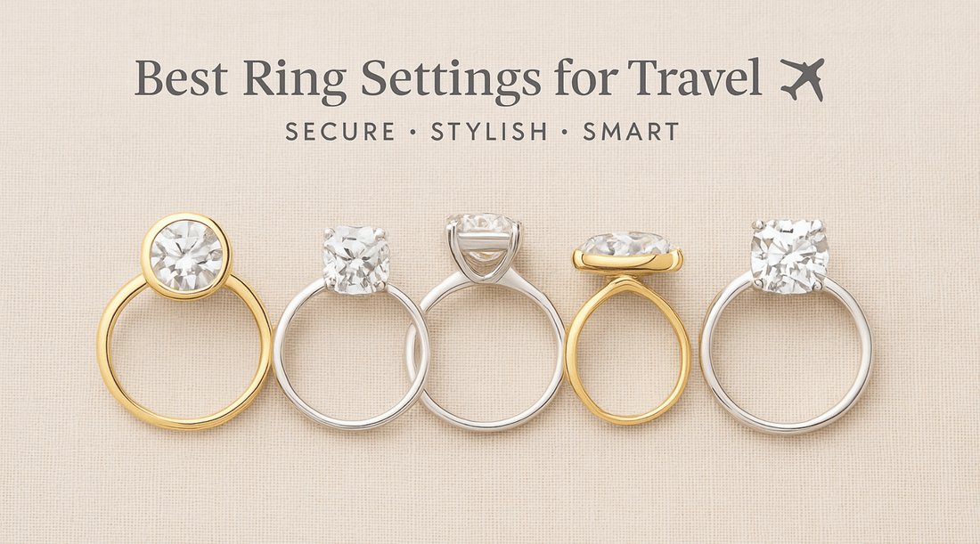 Moissanite Rings for Travel: How to Choose a Secure Setting