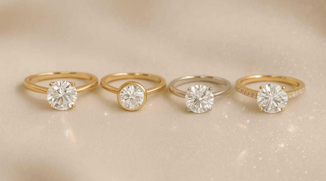Top Round Cut Moissanite Rings That Look Like Real Diamonds