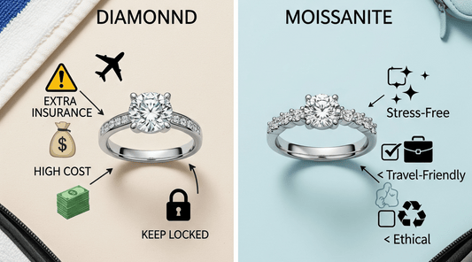 Moissanite vs Diamond for Travel: Why Moissanite is the Smart Choice