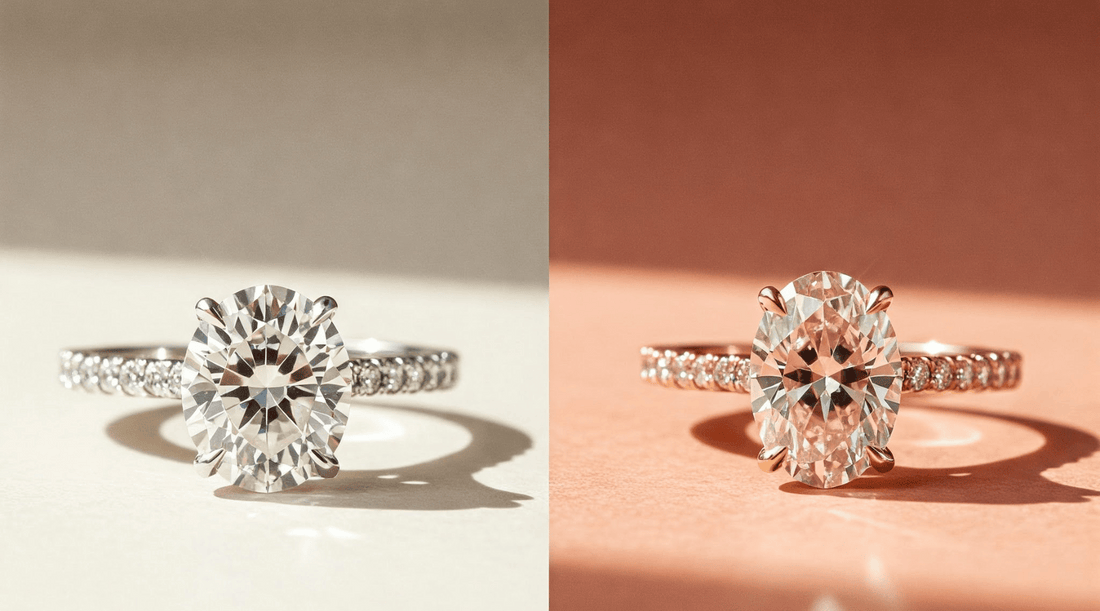 Best Metals for Moissanite Engagement Rings: White Gold vs Rose Gold