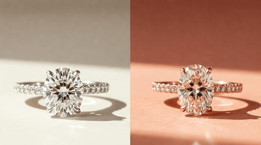 Best Metals for Moissanite Engagement Rings: White Gold vs Rose Gold
