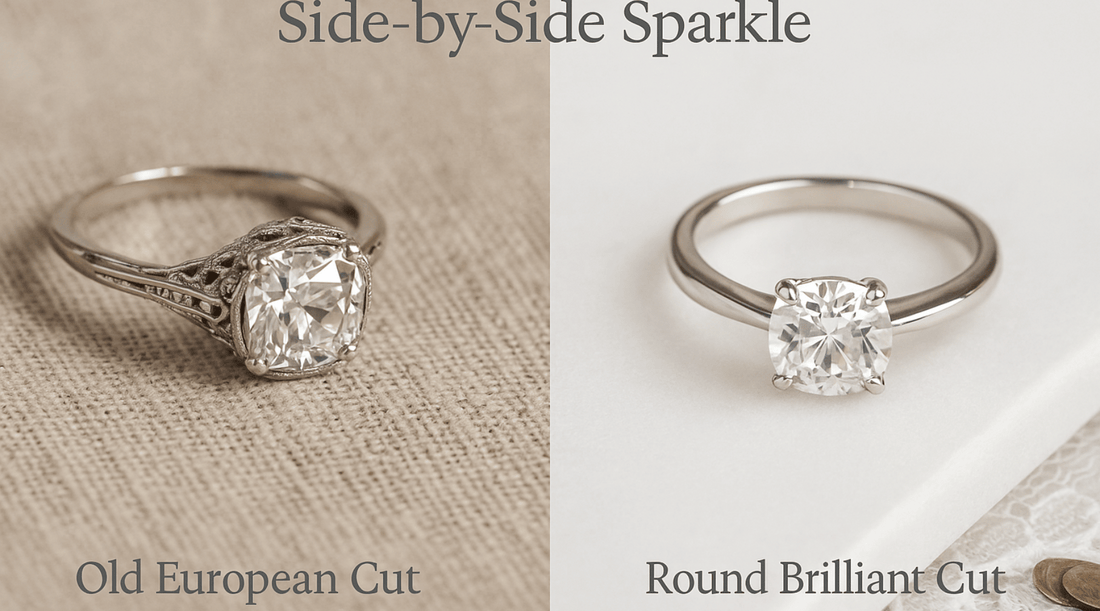 Old European vs Round Brilliant Moissanite: What's the Difference?