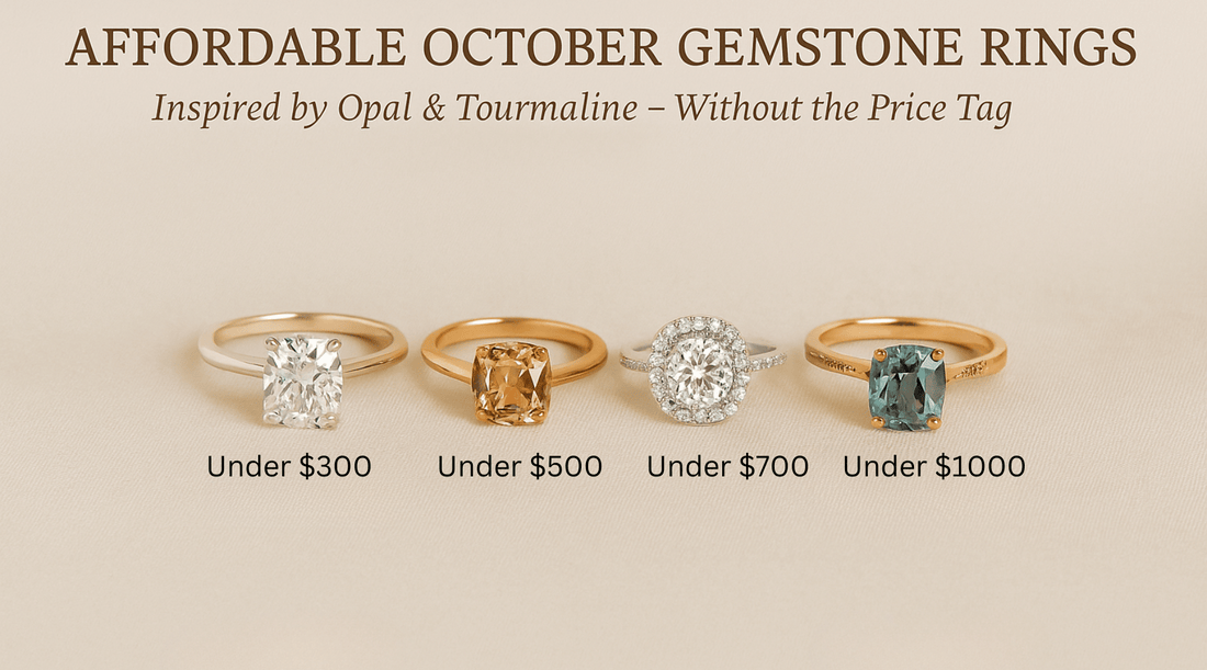 Affordable October Gemstone Rings: Opal and Tourmaline Look Without the Price Tag