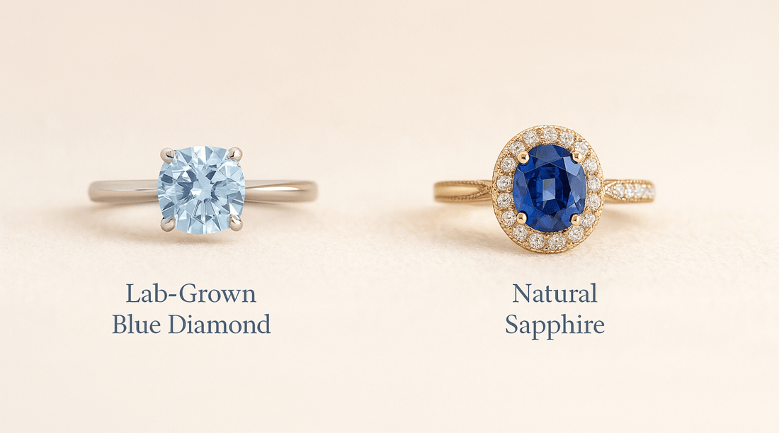 Lab-Grown Blue Diamonds vs Sapphires