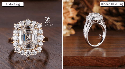 Halo vs Hidden Halo Moissanite Engagement Rings: Which Setting Shines More?