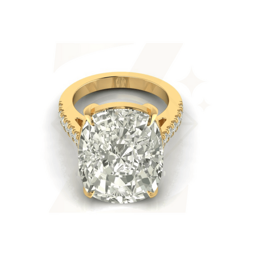 30.42 CTW Cushion Cut Ring - Zuvelio.com