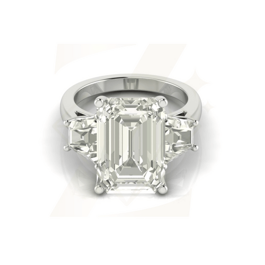 10.23 CTW Emerald Cut Ring - Zuvelio.com