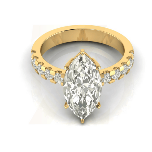 4.52 CTW Marquise Cut Ring - Zuvelio.com