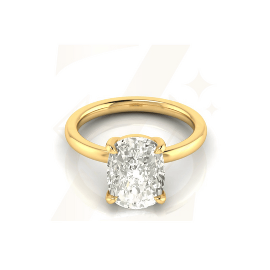 5.27 CTW Cushion Cut Ring - Zuvelio.com