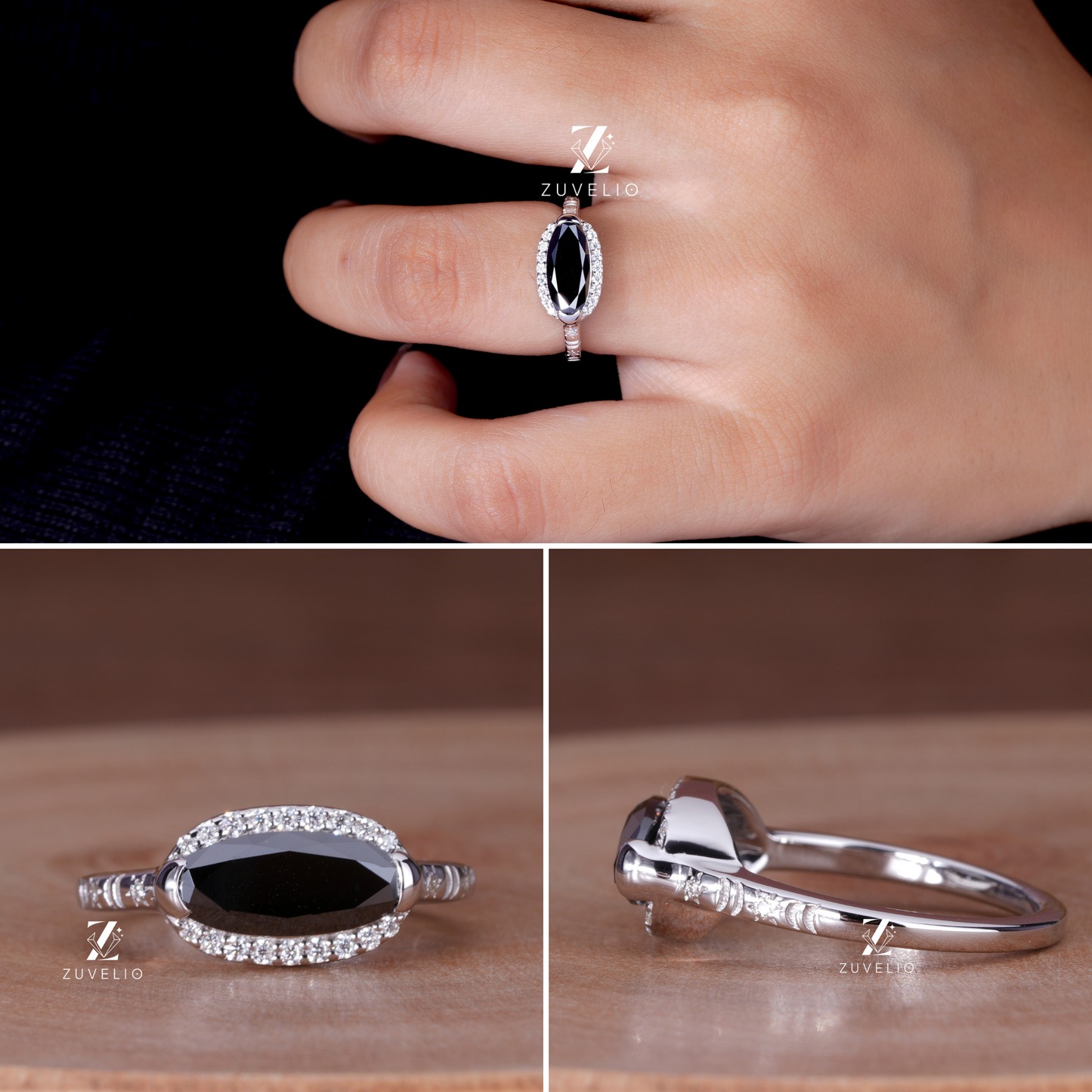 Oval Halo Celestial Ring