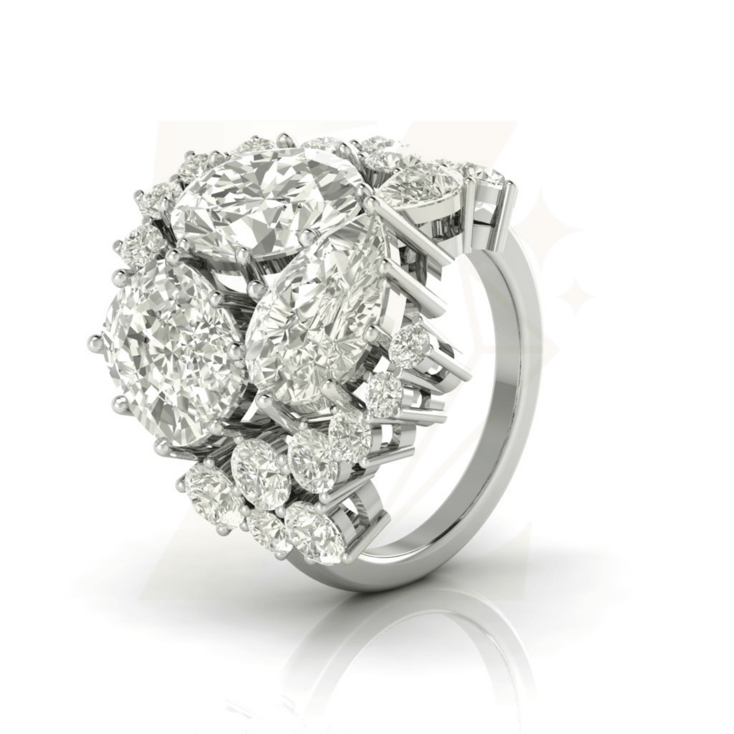12.18 CTW Art Deco Ring - Zuvelio.com