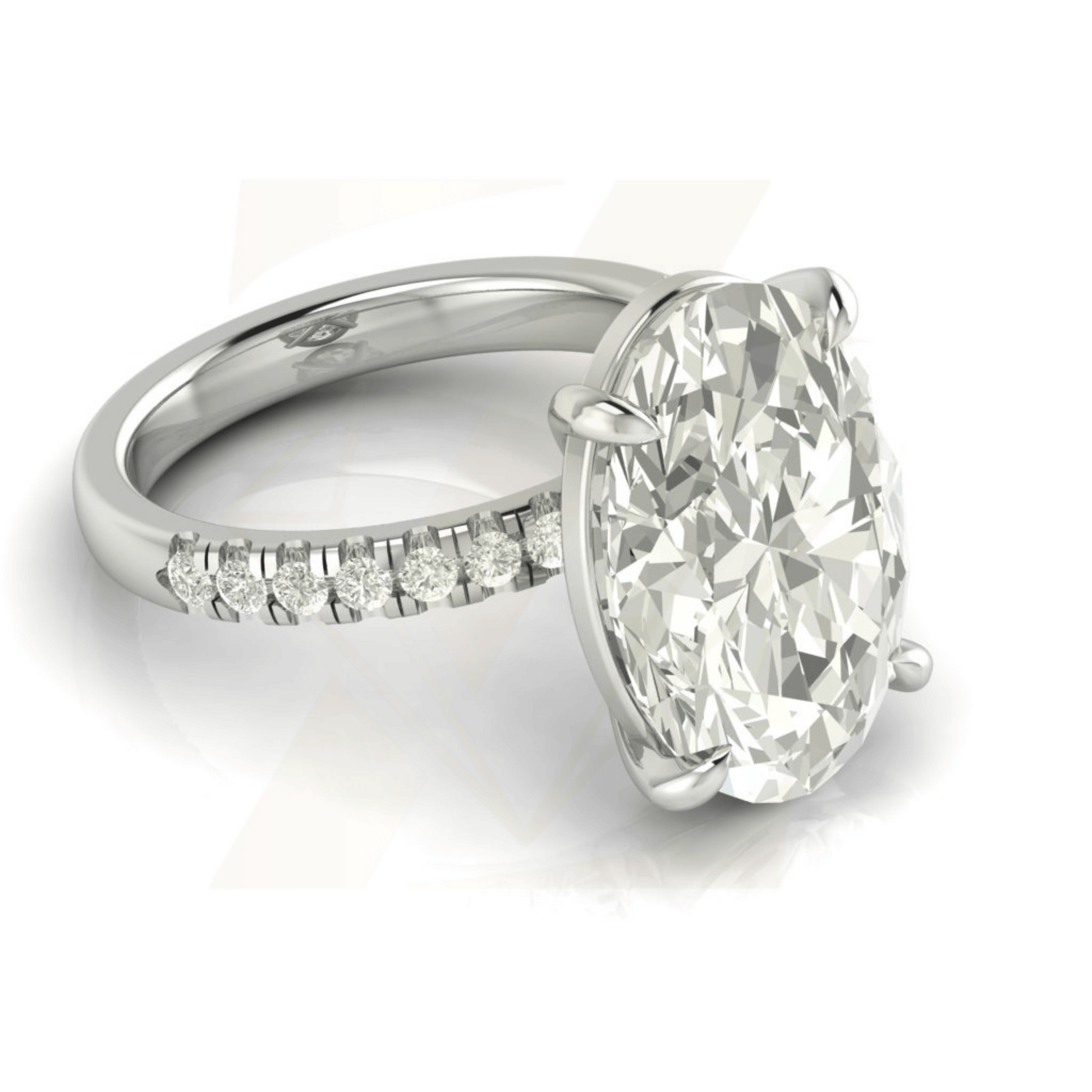 8.04 CTW Oval Cut Ring - Zuvelio.com