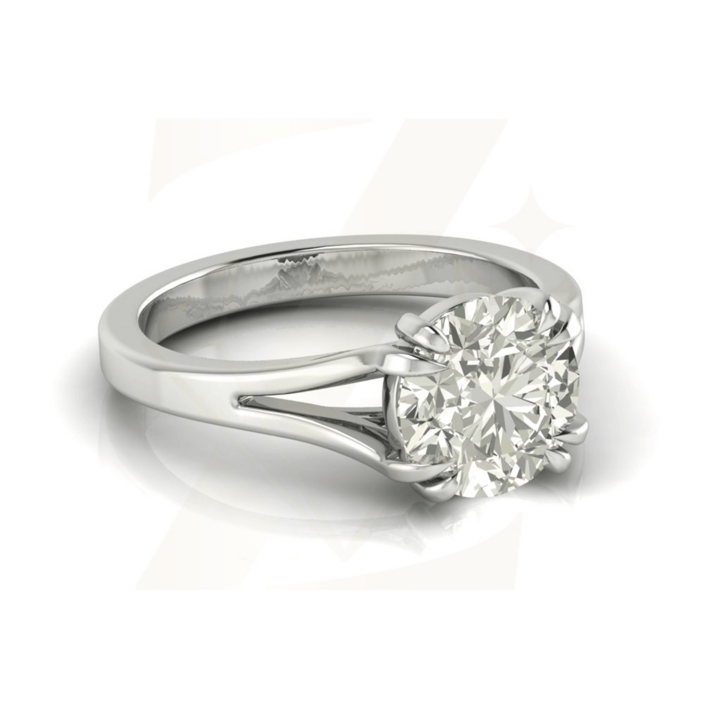 2.60 CTW Round Cut Ring - Zuvelio.com