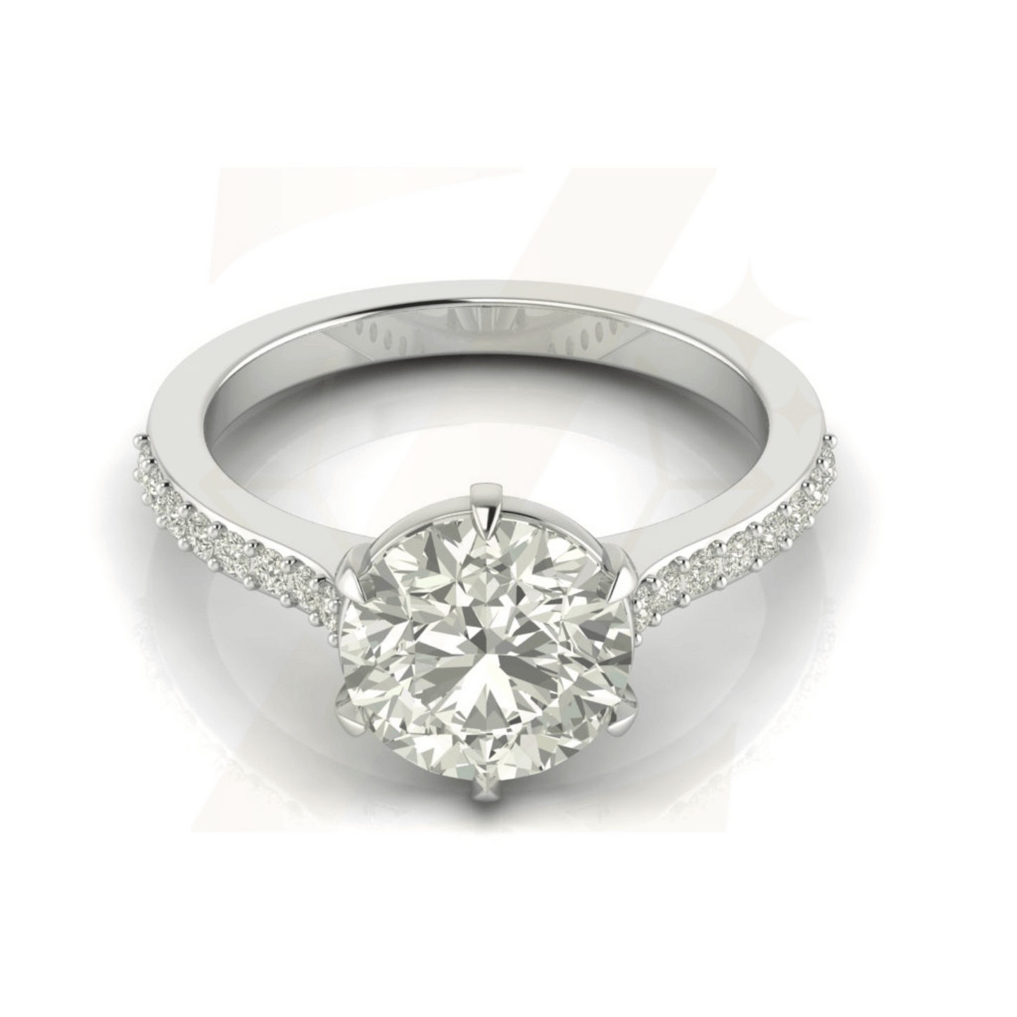 2.00 CTW Pear Cut Ring - Zuvelio.com