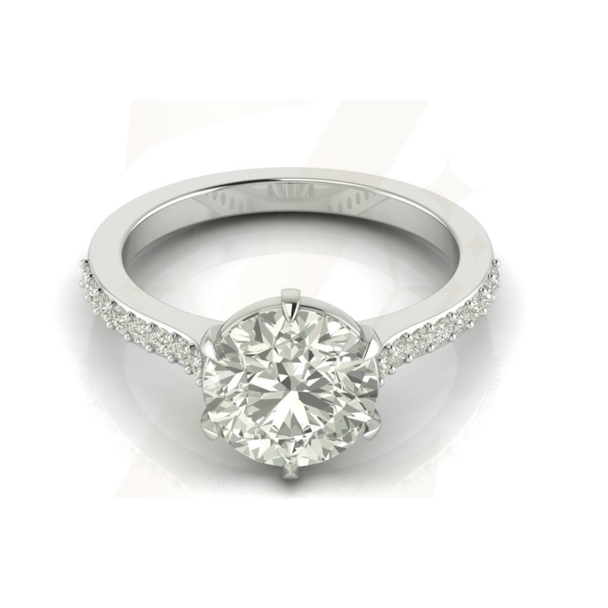 2.00 CTW Pear Cut Ring - Zuvelio.com