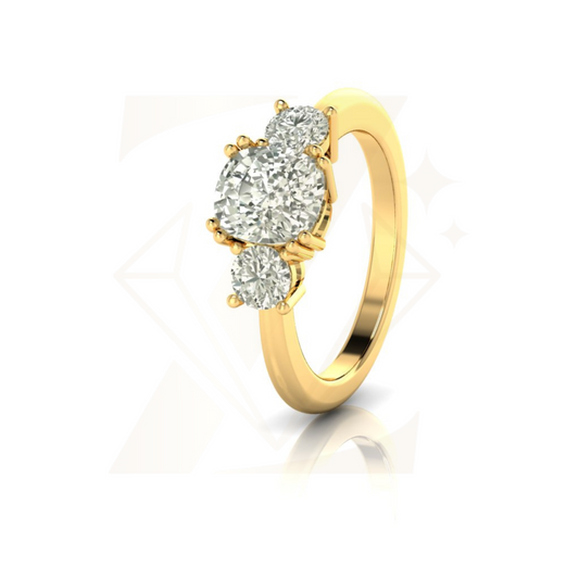 3.10 CTW Cushion Cut Ring - Zuvelio.com