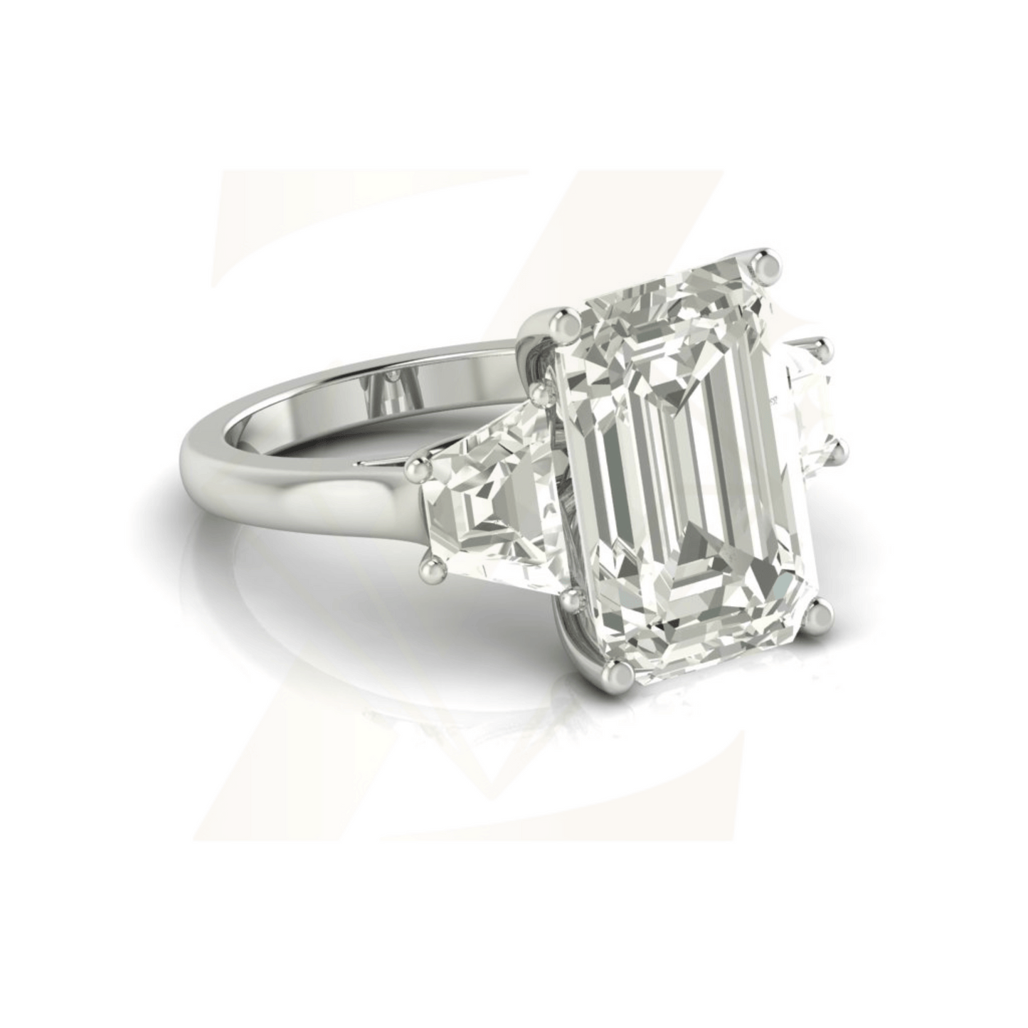 10.23 CTW Emerald Cut Ring - Zuvelio.com