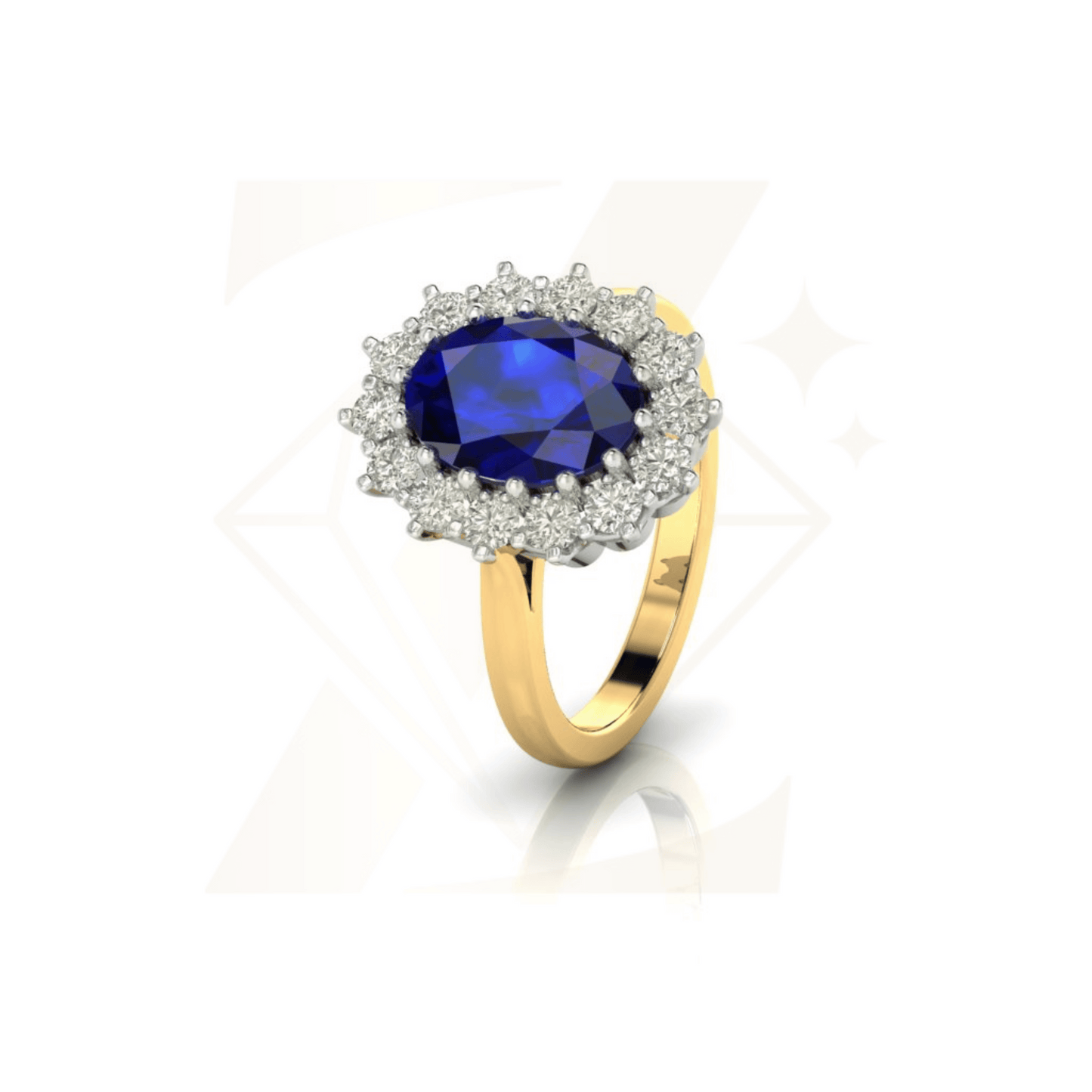 3.50 CTW Oval Cut Ring - Zuvelio.com