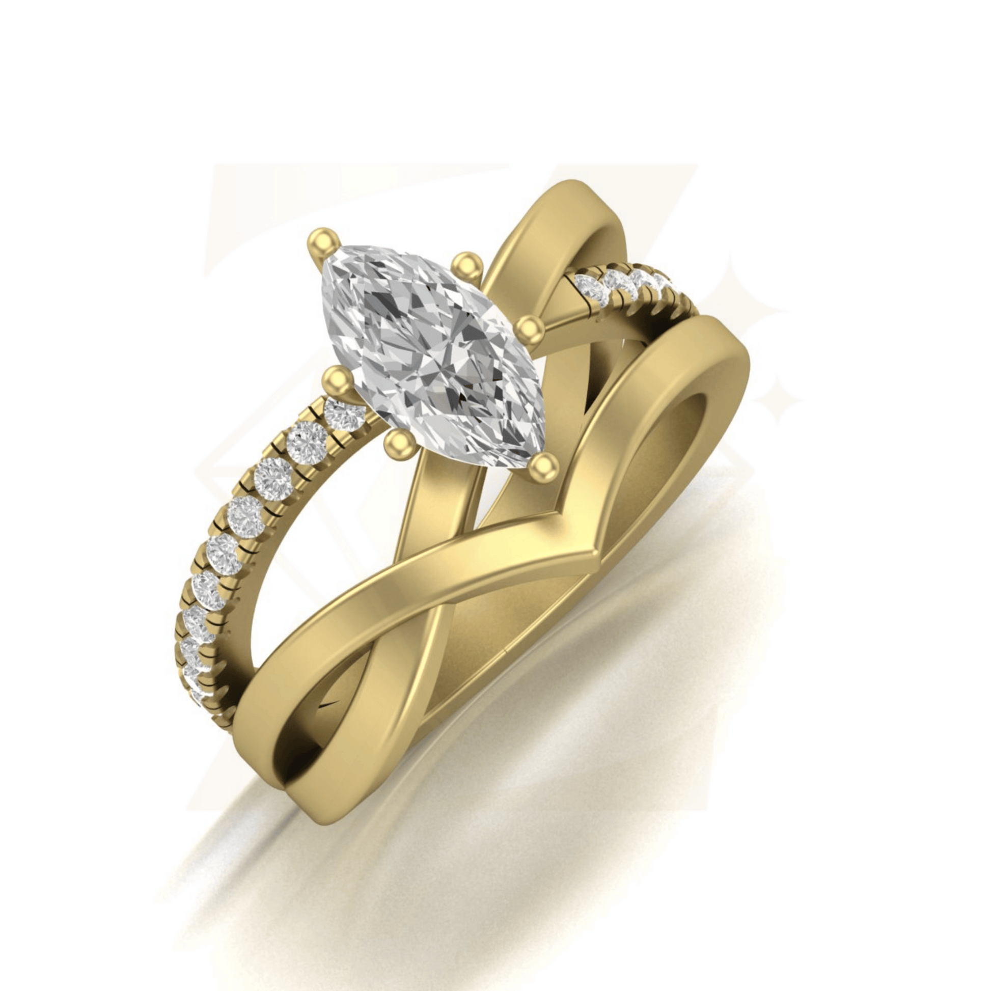 1.30 CTW Marquise Cut Ring - Zuvelio.com