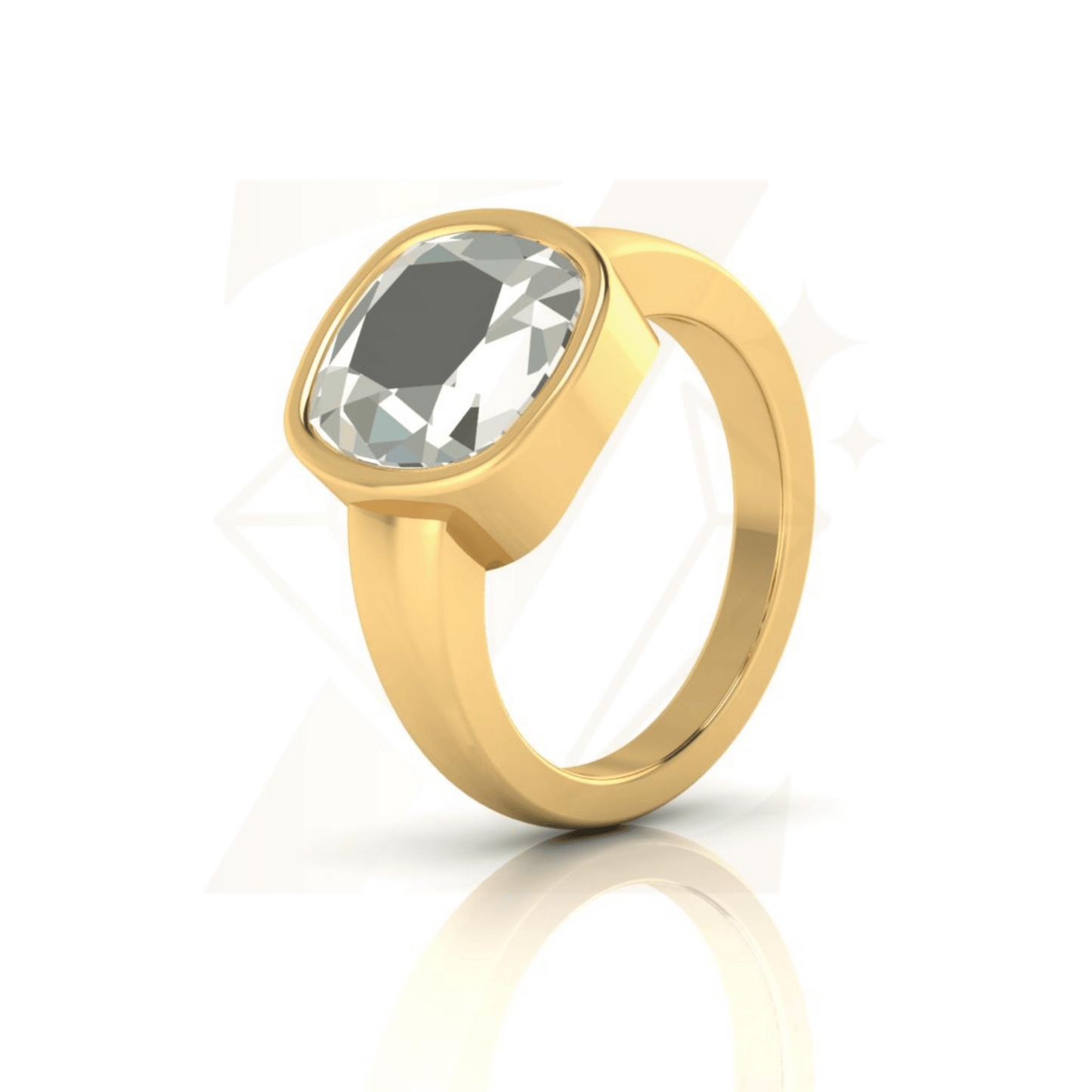 3.50 CTW Cushion Cut Ring - Zuvelio.com