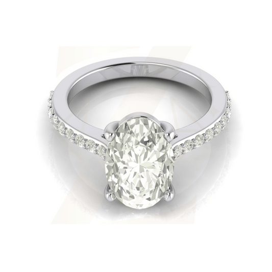 3.37 CTW Oval And Round Cut Ring - Zuvelio.com