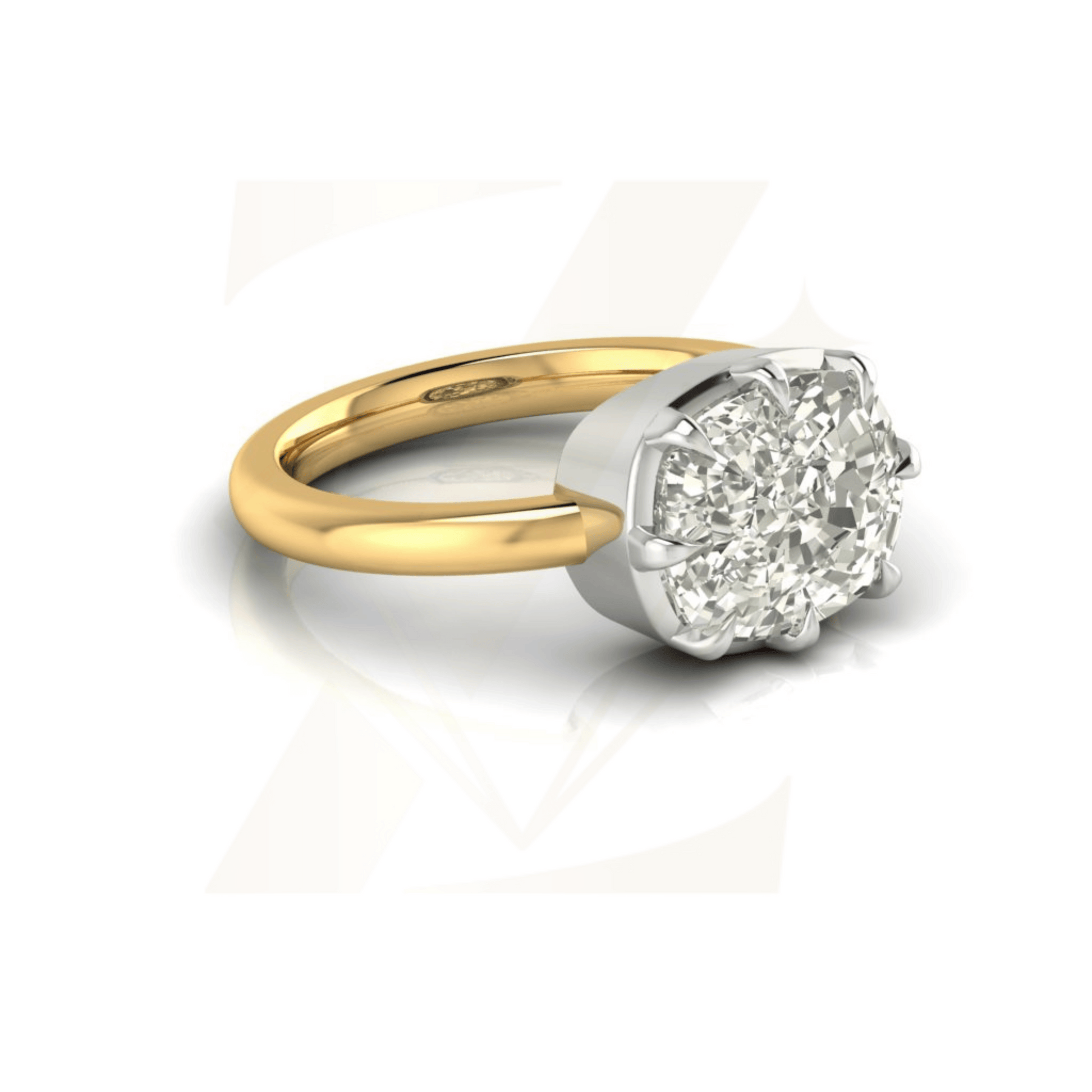 5.30 CTW Cushion Cut Ring - Zuvelio.com