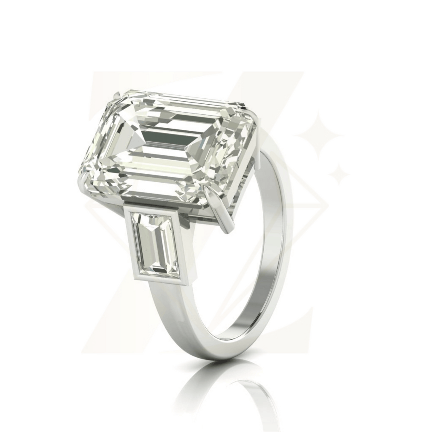 3.50 CTW Cushion Shape Ring - Zuvelio.com